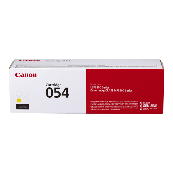 slide 2 of 5, Canon Genuine 054 Toner Cartridge, Yellow, Crg 054 Y (3021C001), 1 ct