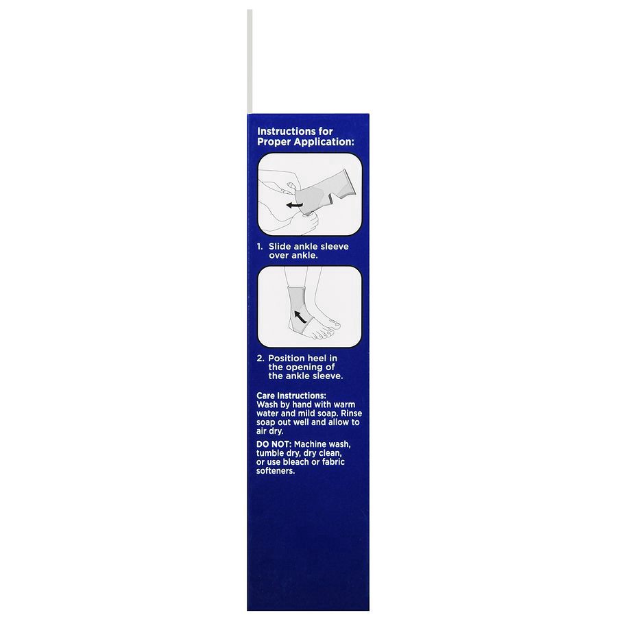 slide 2 of 5, Walgreens Ankle Sleeve With 4-Way Stretch Medium, 1 ct
