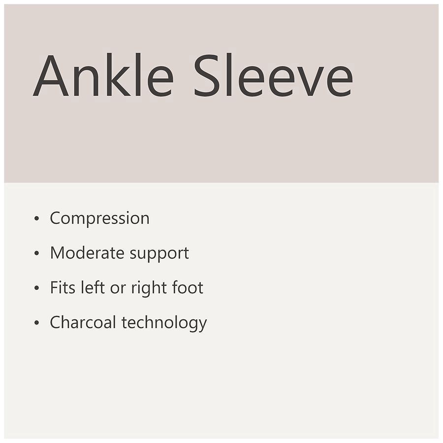 slide 5 of 5, Walgreens Ankle Sleeve With 4-Way Stretch Medium, 1 ct