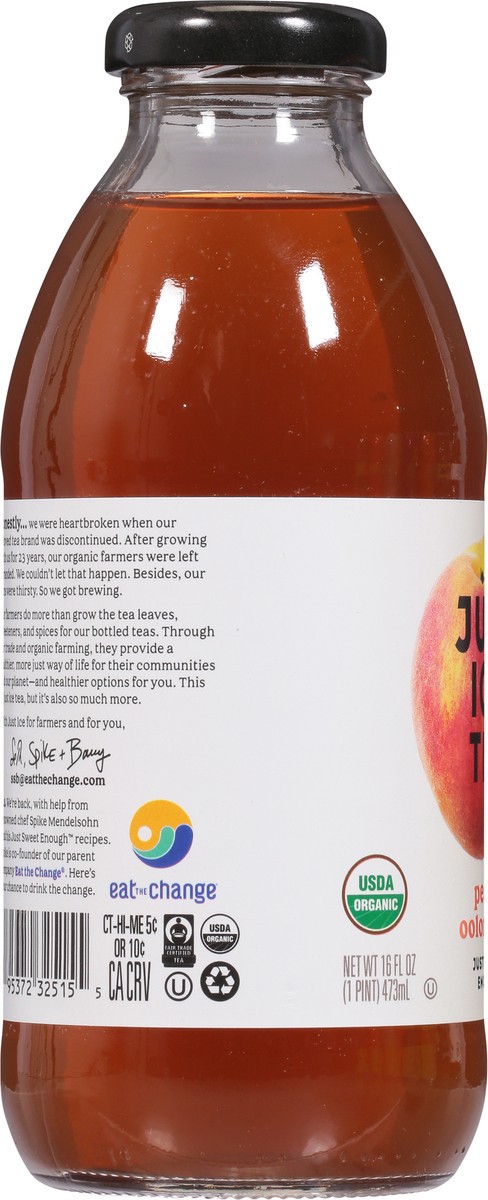slide 2 of 9, Just Ice Tea Peach Oolong Tea 16 fl oz, 16 fl oz