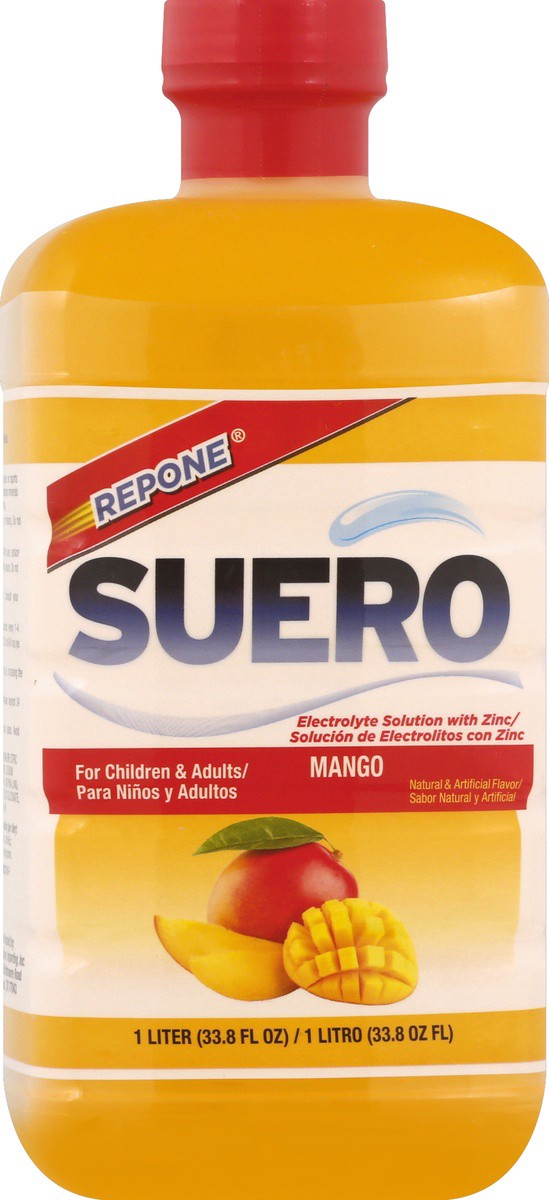 slide 6 of 7, Repone Suero Mango Drink - 33.8 oz, 33.8 oz