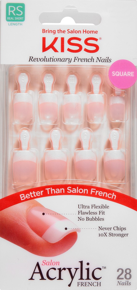 slide 1 of 9, Kiss Salon Acrylic French Kit Pet Peeve, 31 ct