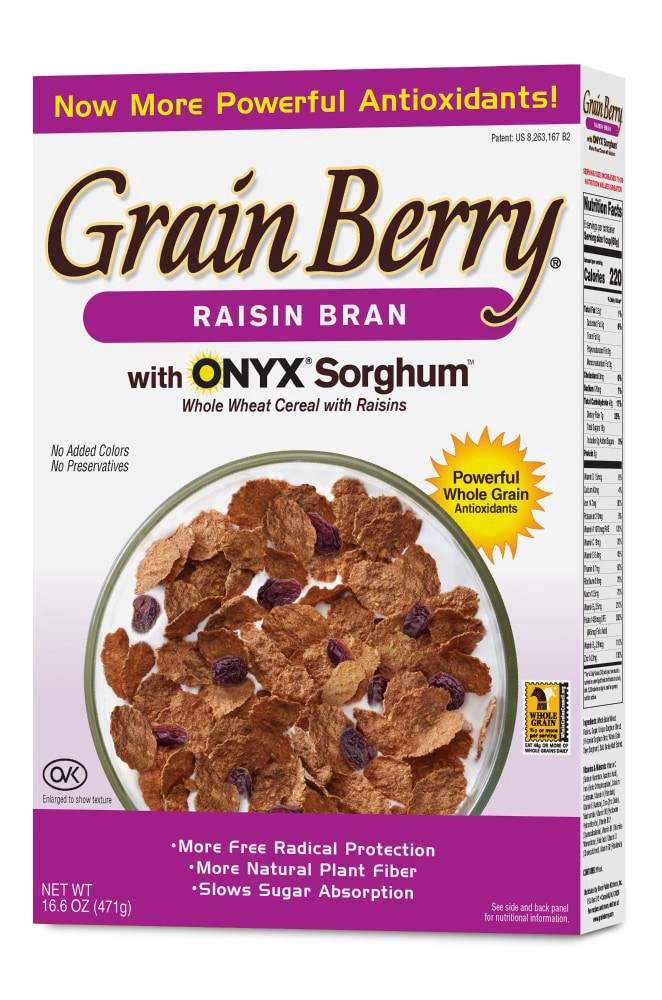 slide 1 of 6, Grain Berry Whole Wheat Raisin Bran Cereal - 16.6 oz, 16.6 oz