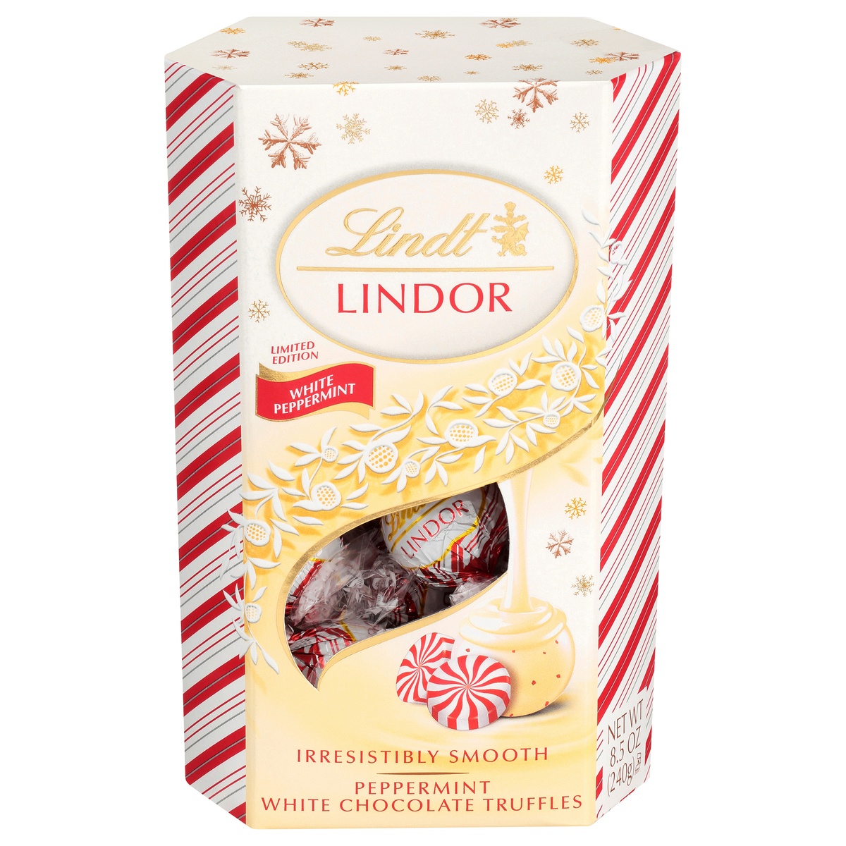 slide 1 of 1, Lindt Peppermint White Chocolate Truffles, 8.5 oz