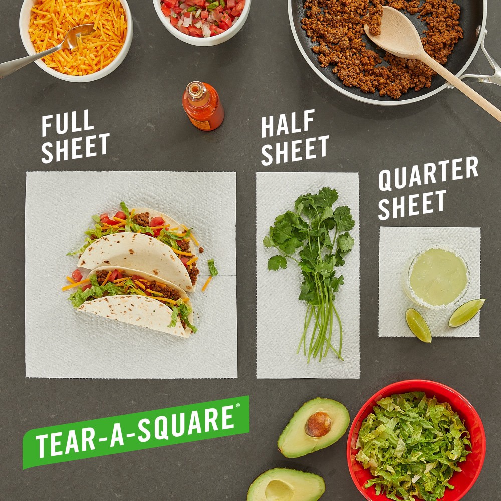 slide 2 of 5, Brawny Tear-A-Square Paper Towels, 6 Triple Rolls, 6 ct