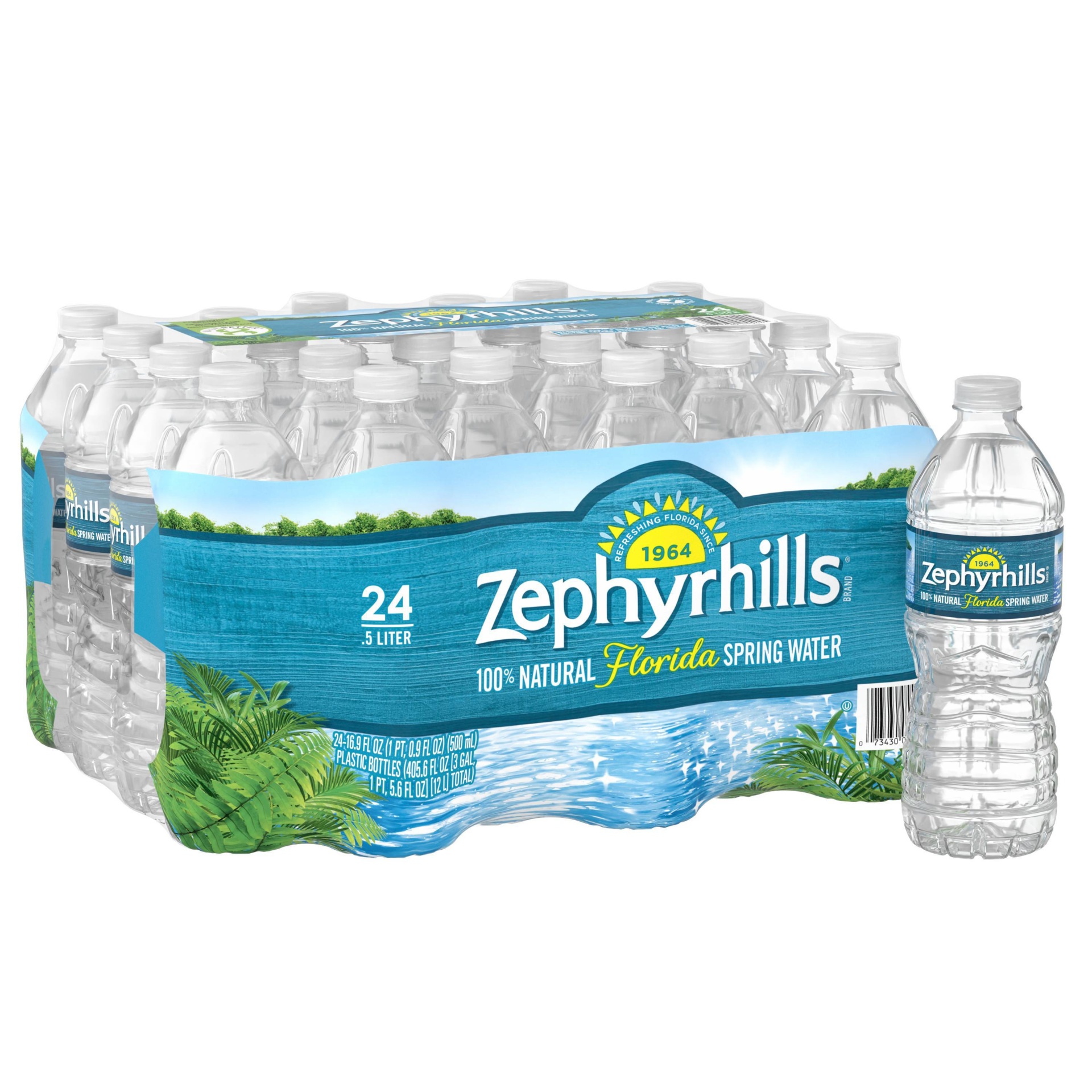 slide 1 of 6, Zephyrhills Spring Water, 24 ct