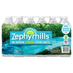 ZEPHYRHILLS Brand 100% Natural Spring Water, 16.9-ounce plastic bottles (Pack of 24)