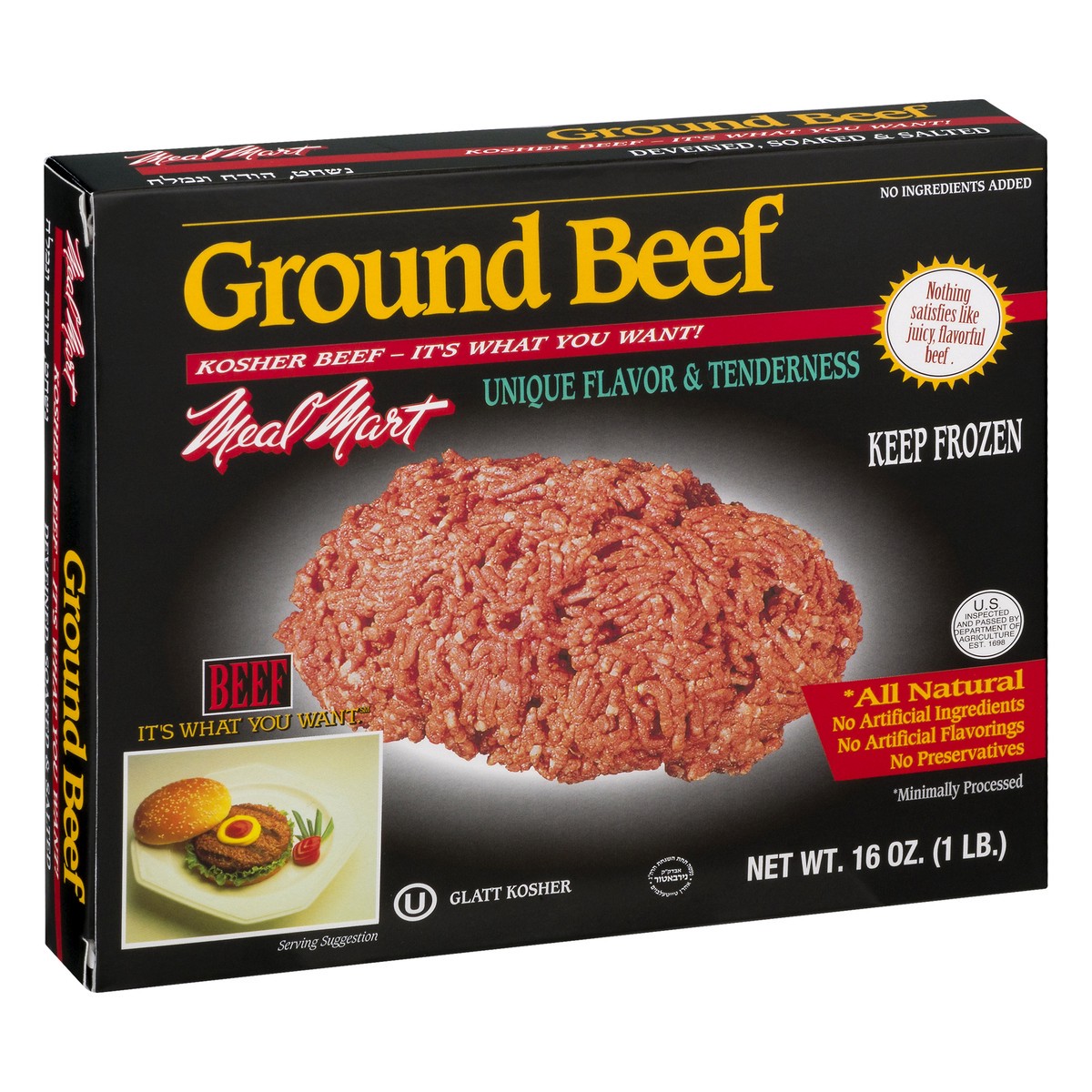 slide 8 of 9, Meal Mart Ground Beef, 16 oz