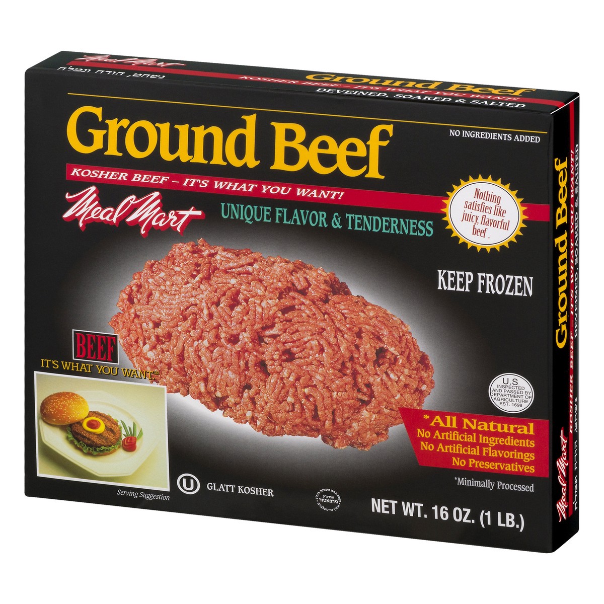 slide 7 of 9, Meal Mart Ground Beef, 16 oz