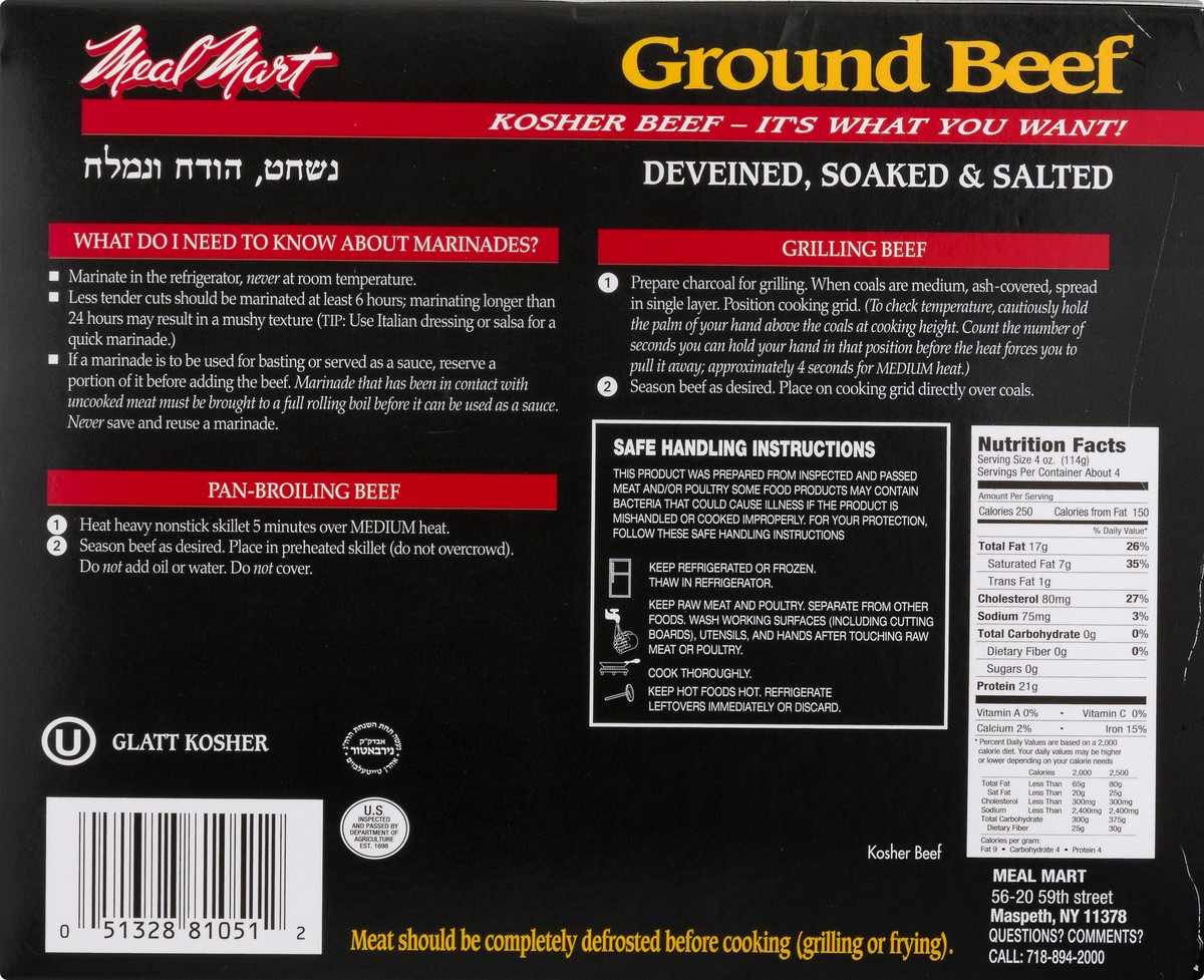 slide 2 of 9, Meal Mart Ground Beef, 16 oz