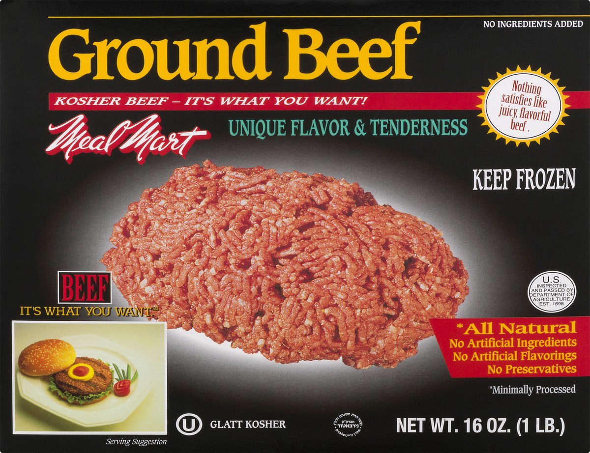 slide 4 of 9, Meal Mart Ground Beef, 16 oz