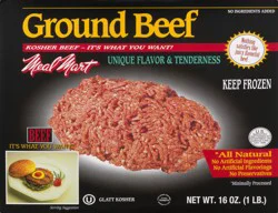 Meal Mart Deveined Soaked & Salted All Natural Ground Beef 16 oz