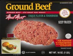 Meal Mart Deveined Soaked & Salted All Natural Ground Beef 16 oz