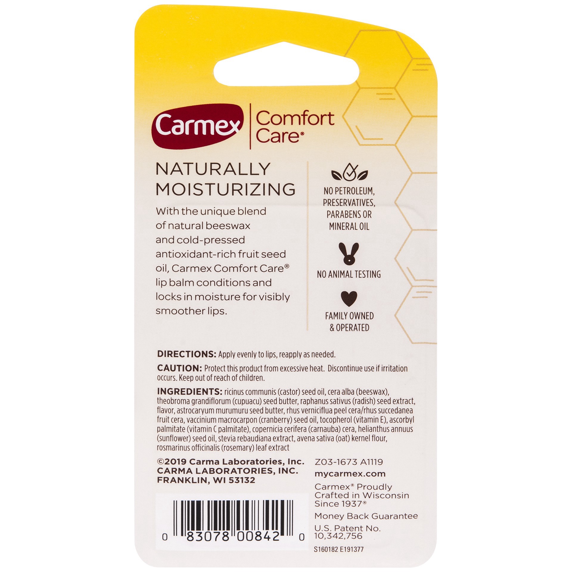 slide 3 of 5, Carmex Comfort Care Lip Balm, Peppermint, 1 ct