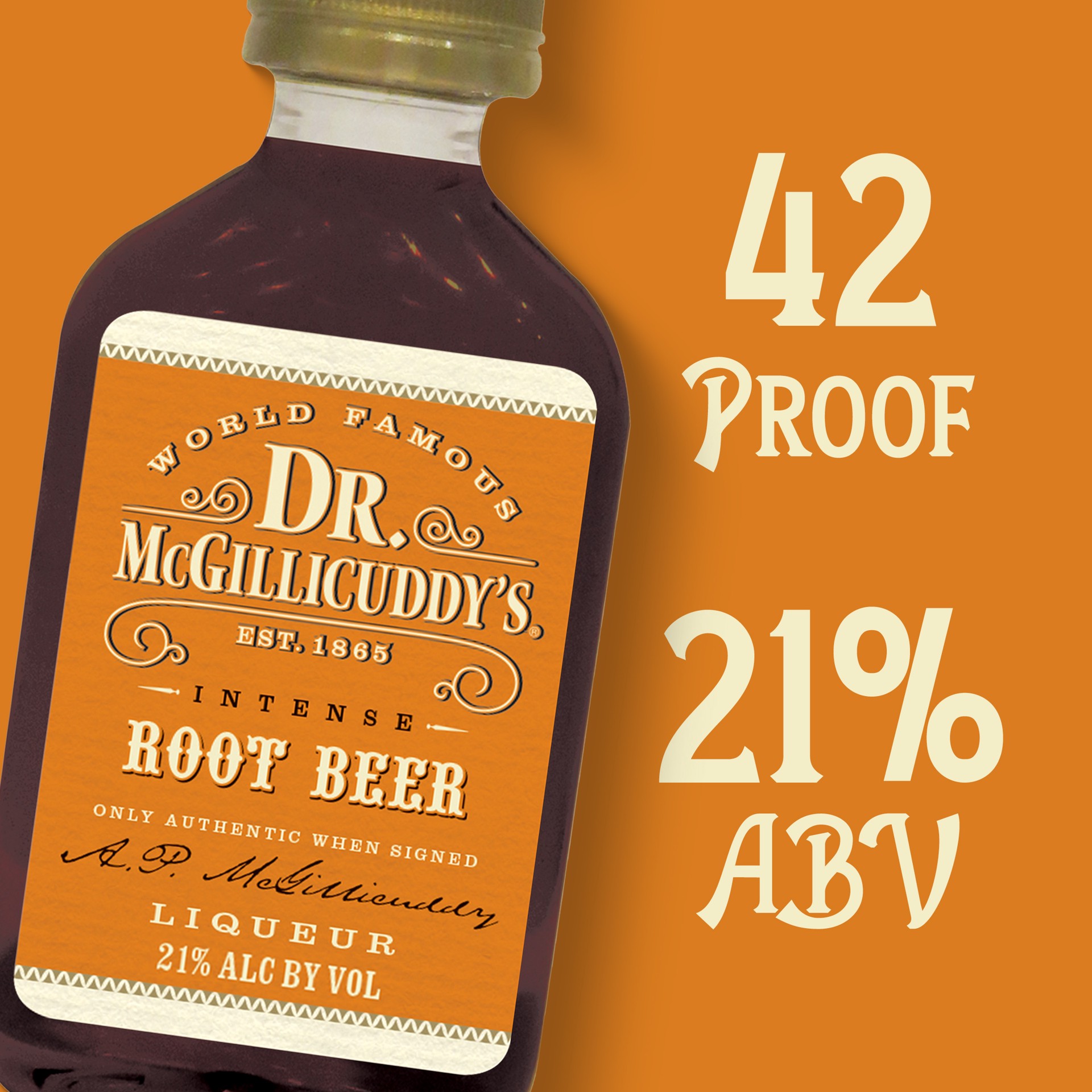 slide 4 of 5, Dr. McGillicuddy's's Dr. McGillicuddy's''s Root Beer Liqueur, 50 mL Bottle, 42 Proof, 50 ml