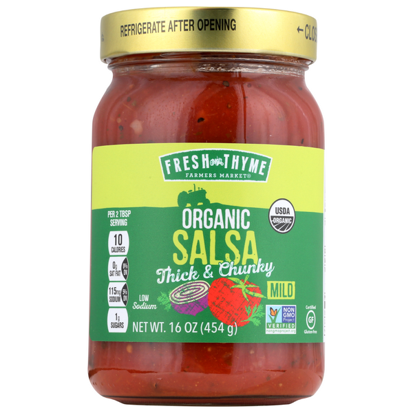 slide 1 of 1, Fresh Thyme Salsa Mild Org, 1 ct