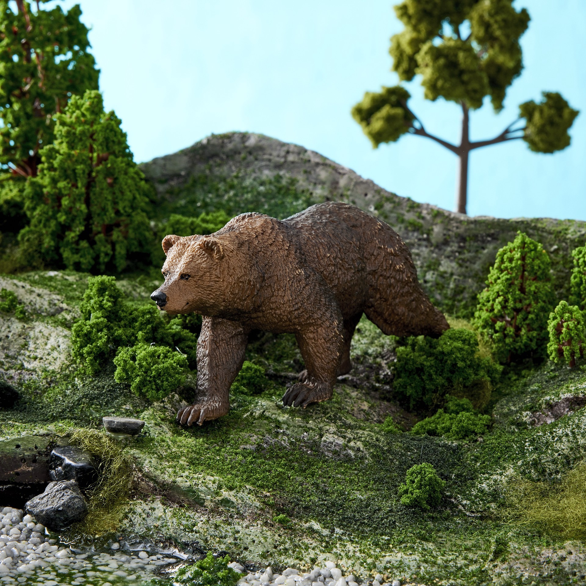 slide 3 of 4, Safari Ltd. Safari Ltd Wild Safari Wildlife Grizzly Bear, 4.7 in x 1.95 in