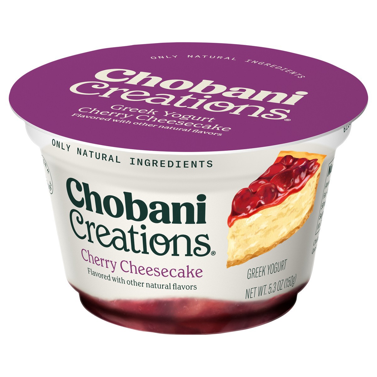 slide 10 of 13, Chobani Yogurt, Greek, Cherry Cheesecake, 5.3 oz