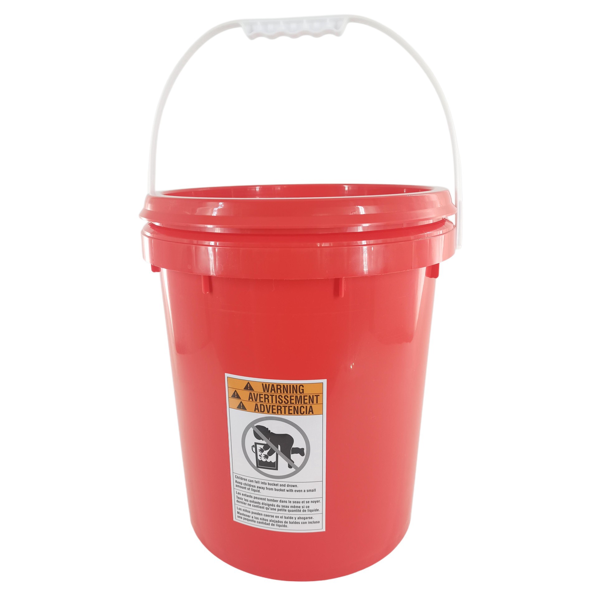 slide 4 of 6, 5gal. Red Craft Bucket With Lid By Craft Smart, 5 gal