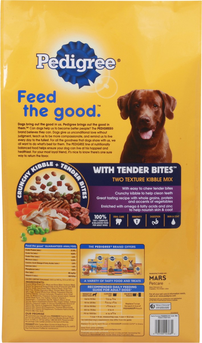 Pedigree 20 lb outlet bag