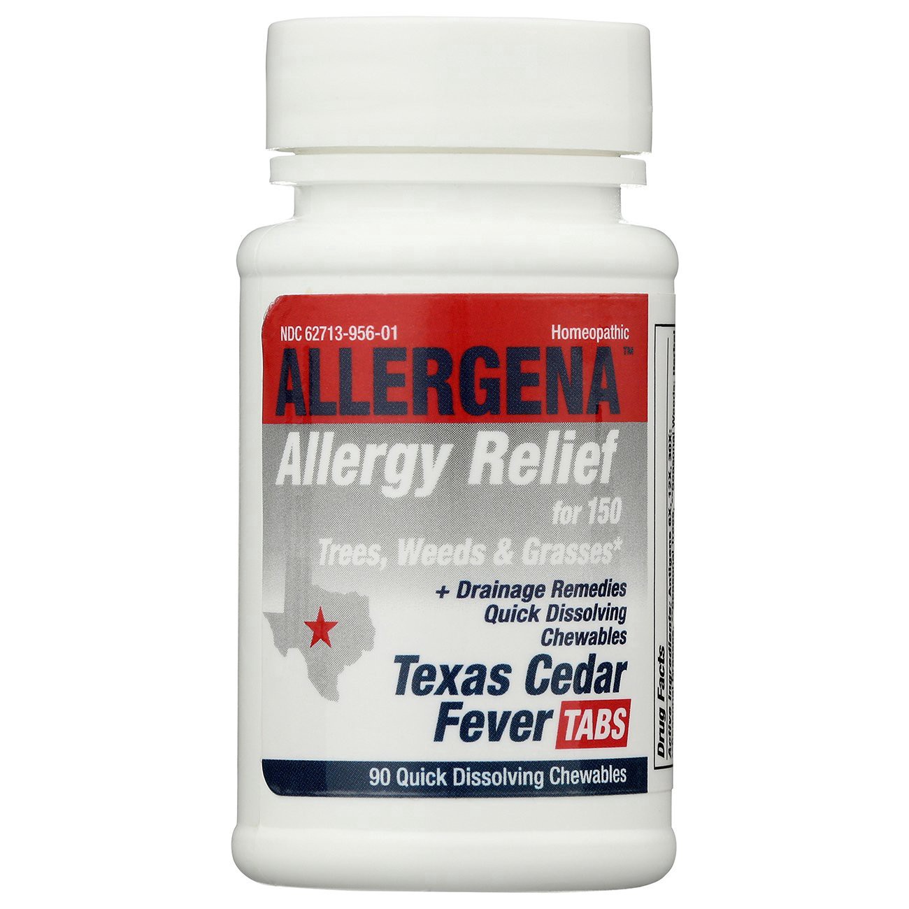 slide 1 of 1, Allergena Allergy Relief Texas Cedar Fever Tabs, 90 ct