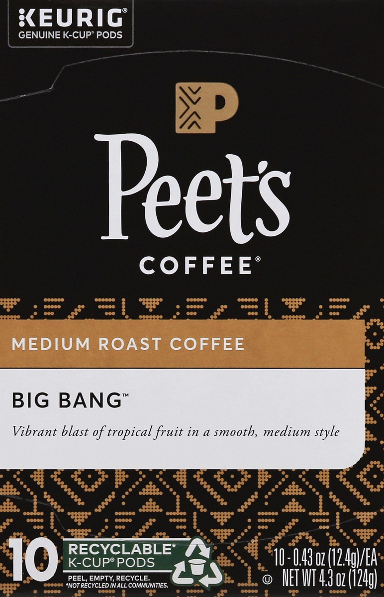 slide 4 of 9, Peet's Big Bang Medium Roast Peet's - 10 ct, 10 ct