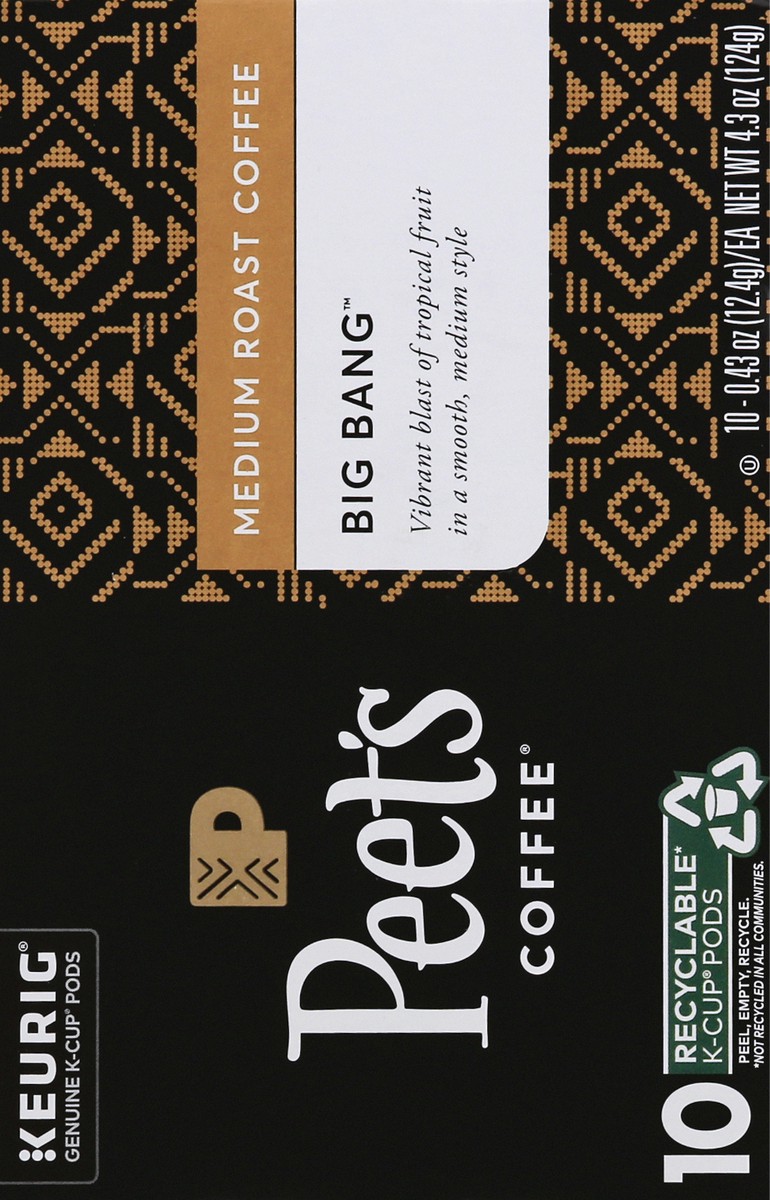 slide 2 of 9, Peet's Big Bang Medium Roast Peet's - 10 ct, 10 ct