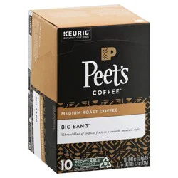 Peet's Coffee Big Bang Medium Roast Coffee, 10 K-Cup Pods