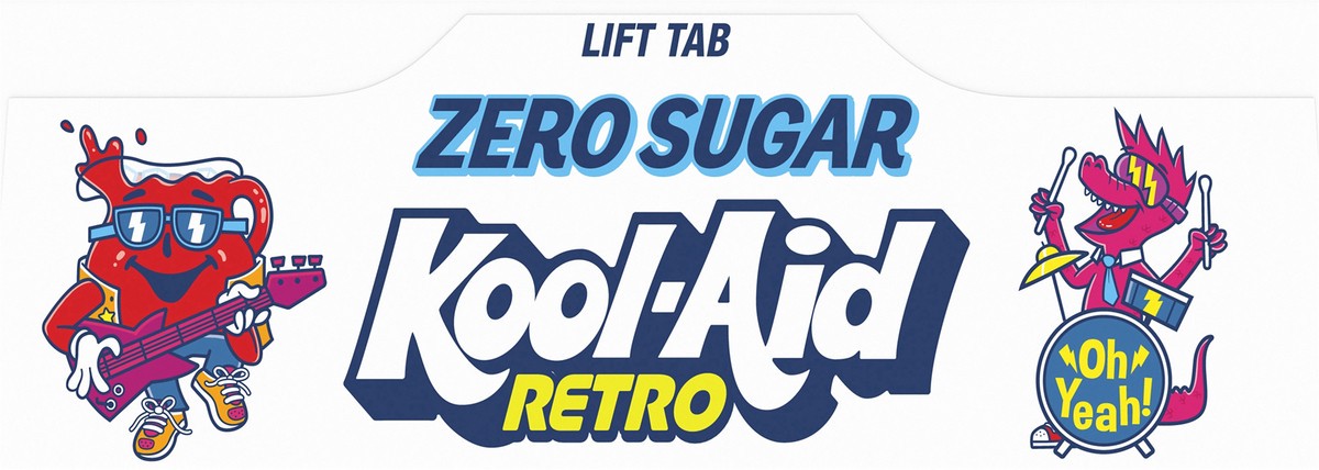 slide 3 of 9, Kool-Aid Retro Rock-A-Dile Red Mixed Berry Zero Sugar Artificially Flavored Powdered Soft Drink Mix, 6 ct On-the-Go-Packets, 6 ct