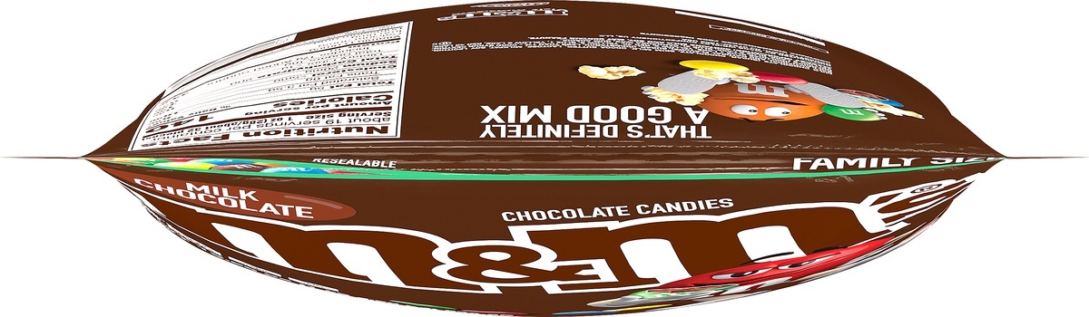 slide 6 of 9, M&M'S Milk Chocolate Candy, Family Size, 19.2 oz