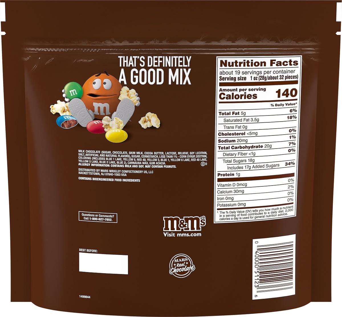 M&M mix family size