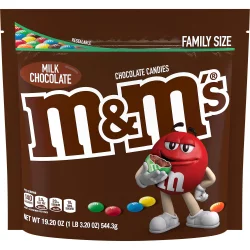 M&M'S Milk Chocolate Candy, Family Size