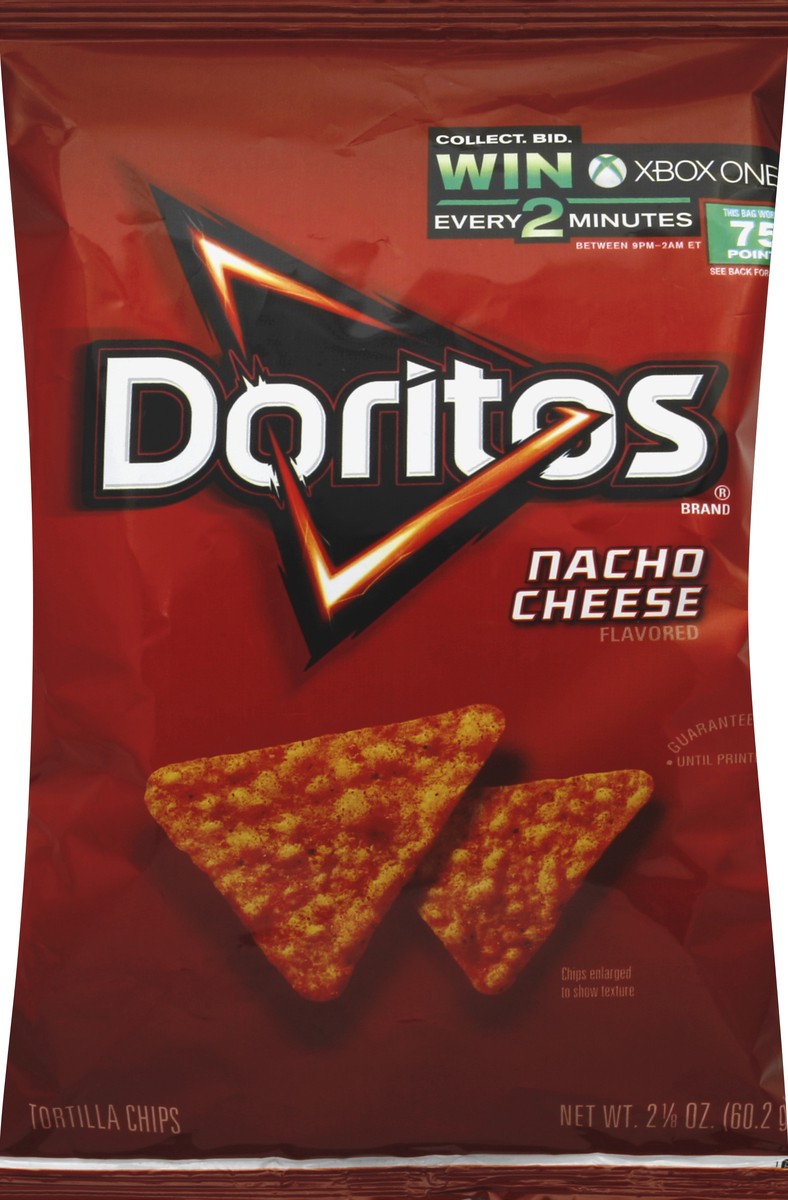 slide 1 of 6, Doritos Tortilla Chips 2.125 oz, 2.12 oz