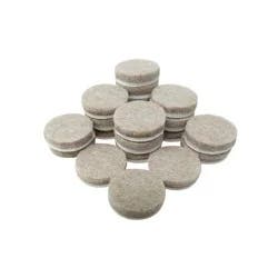 SuperSliders 3/4" Round Heavy-Duty Felt Pads for Hardwood, Beige