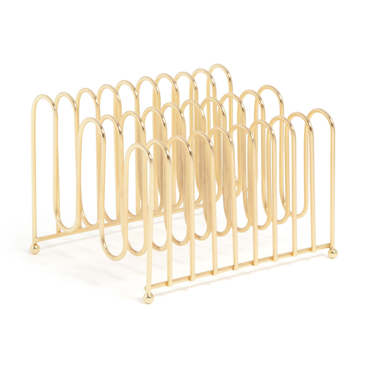 slide 4 of 5, U BRANDS UBrands Bent Wire Gold Letter Sorter, 1 ct