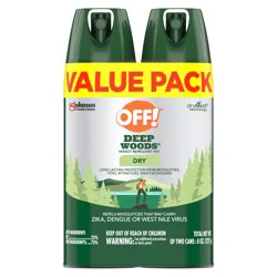 OFF! Deep Woods Dry Value Pack Insect Repellent VIII Value Pack Can 2 ea