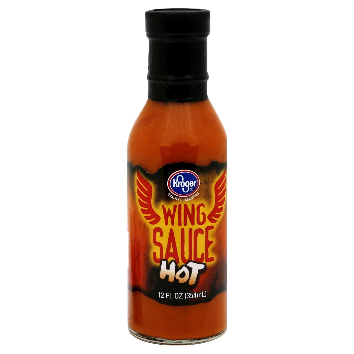 slide 1 of 1, Kroger Wing Sauce - Hot, 12 fl oz