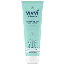 Vivvi & Bloom 2-in-1 Baby Face & Body Whip Lotion, 8.5 Oz