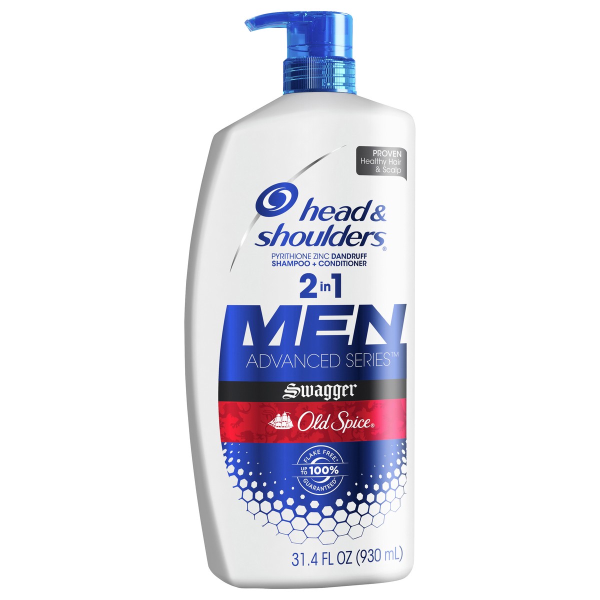 slide 1 of 3, Head & Shoulders Head and Shoulders Old Spice Swagger Dandruff 2 in 1 Shampoo and Conditioner, 31.4 fl oz, 31.40 fl oz