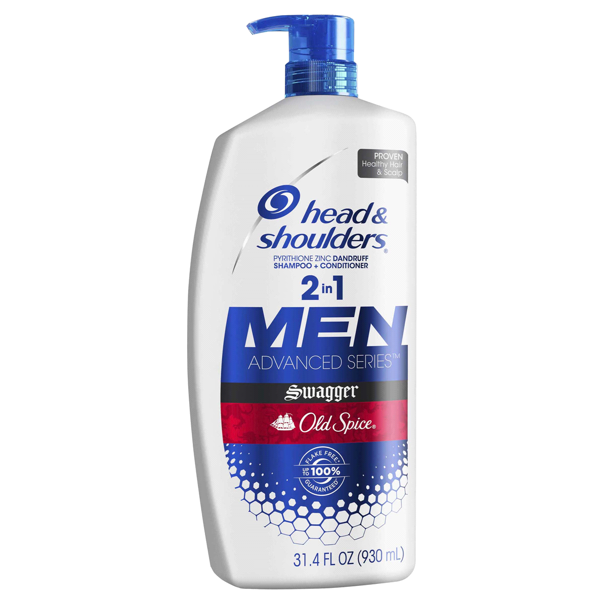slide 1 of 1, Head & Shoulders Old Spice Swagger Dandruff 2 in 1 Shampoo and Conditioner, 31.4 fl oz