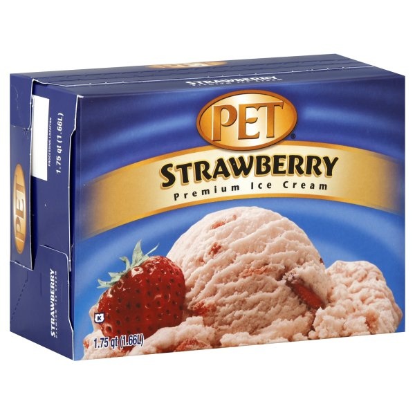 slide 1 of 1, PET Dairy Strawberry Ice Cream, 48 oz