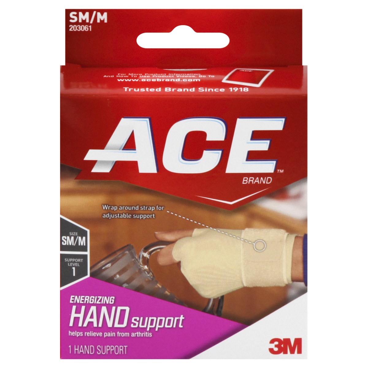slide 1 of 1, ACE Hand Support, Small/Medium, 1 ct