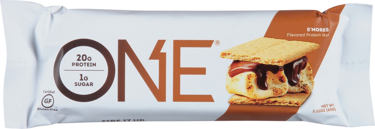 slide 2 of 13, ONE S'mores Flavored Protein Bar, 2.12 oz, 2.12 oz
