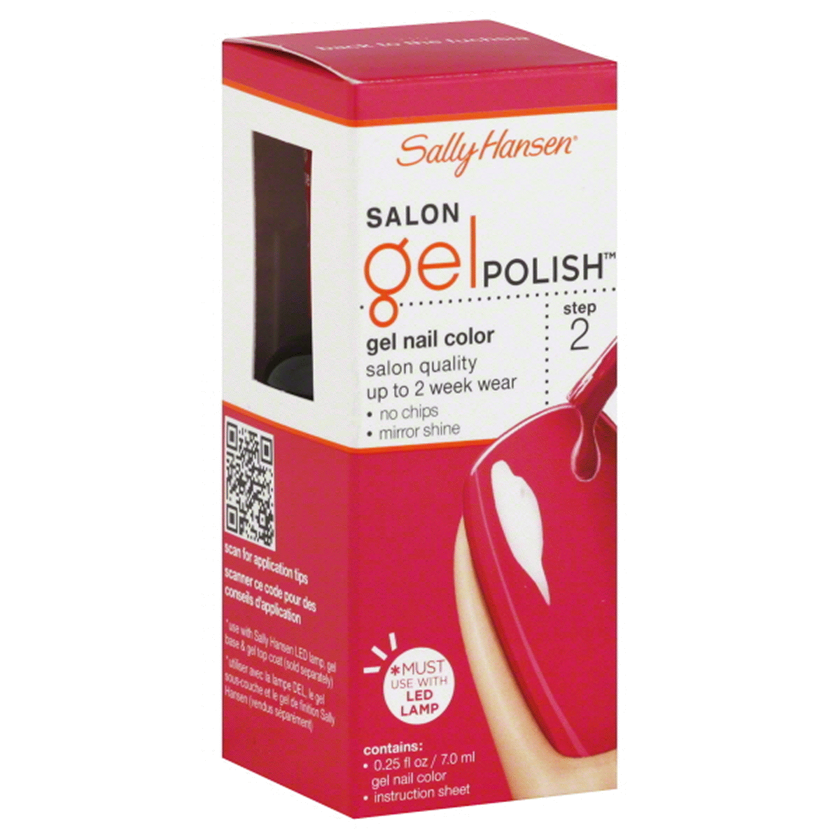 slide 1 of 1, Sally Hansen Salon Gel Polish Gel Nail Color, Back to the Fuchsia,, 1 ct