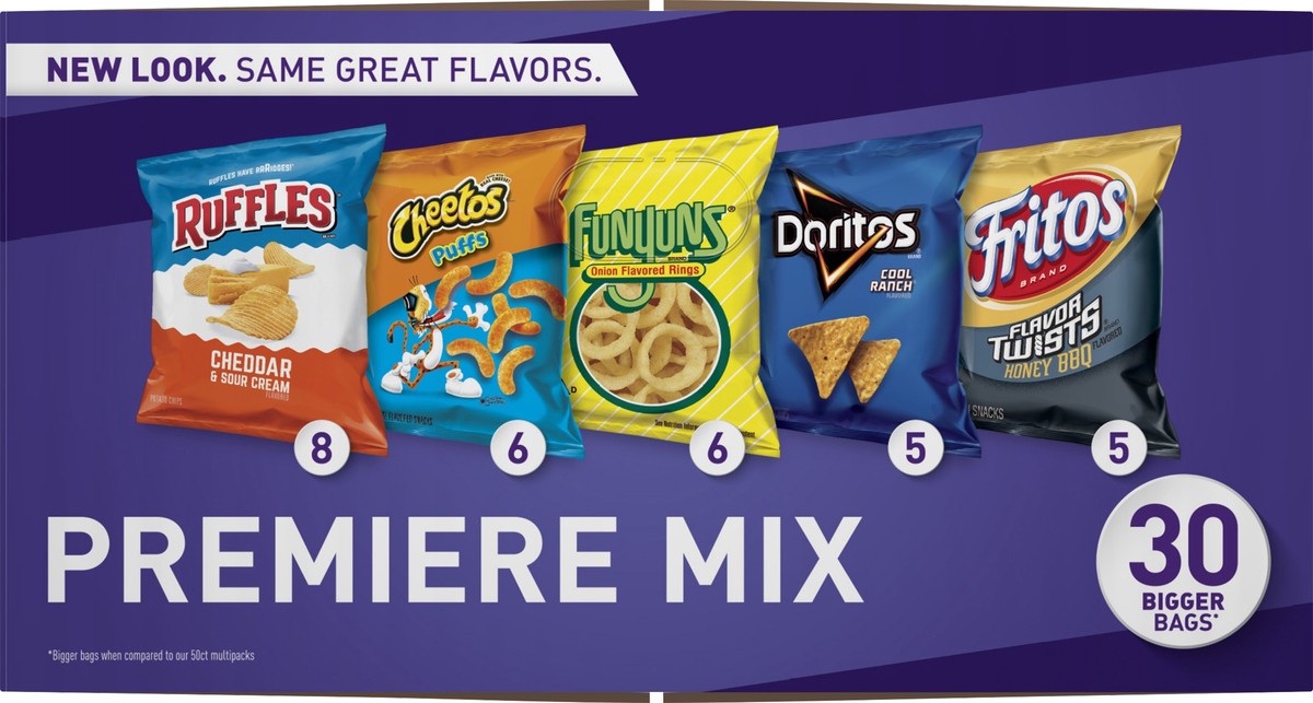 slide 10 of 11, Frito-Lay Bigger Bags Premiere Mix Snack Chips 30 oz, 30 oz