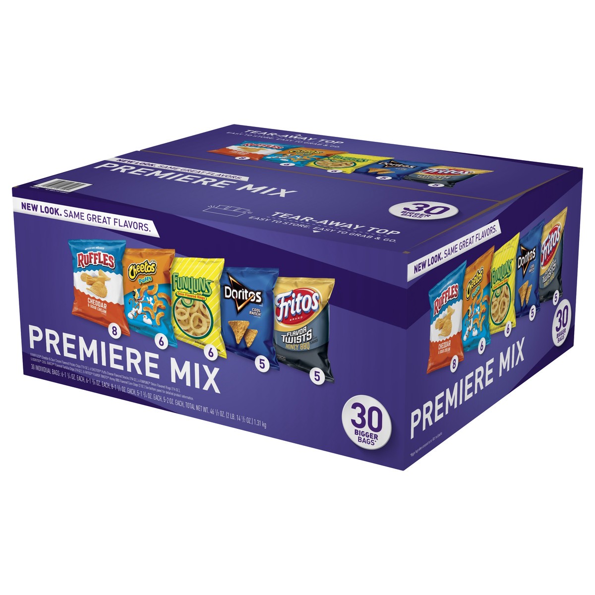 slide 9 of 11, Frito-Lay Bigger Bags Premiere Mix Snack Chips 30 oz, 30 oz