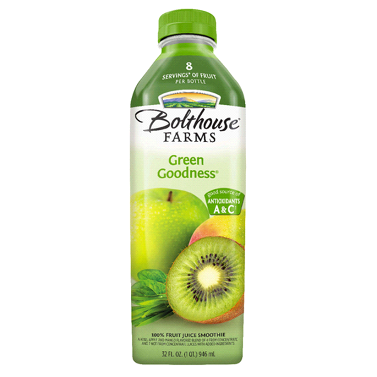 slide 1 of 4, Bolthouse Farms Green Goodness Fruit Juice Smoothie, 32 fl oz