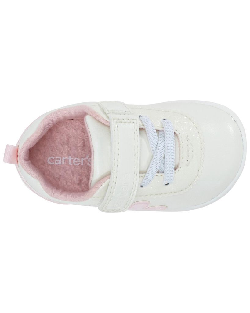 slide 6 of 6, Carter's Carters Baby Every Step Sneaker White 2.5, 1 ct