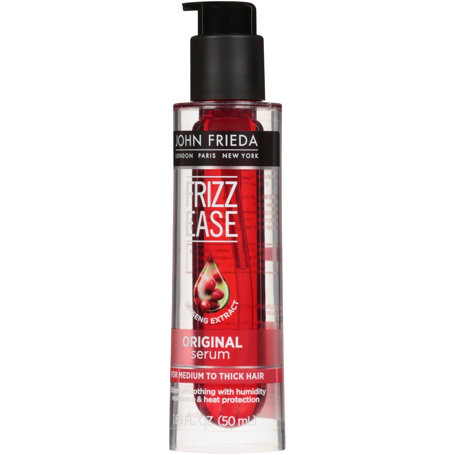 slide 3 of 13, John Frieda Frizz-Ease Hair Serum Original Formula, Anti-Frizz Heat Protecting, Infused with Silk Protein, 1.69 oz