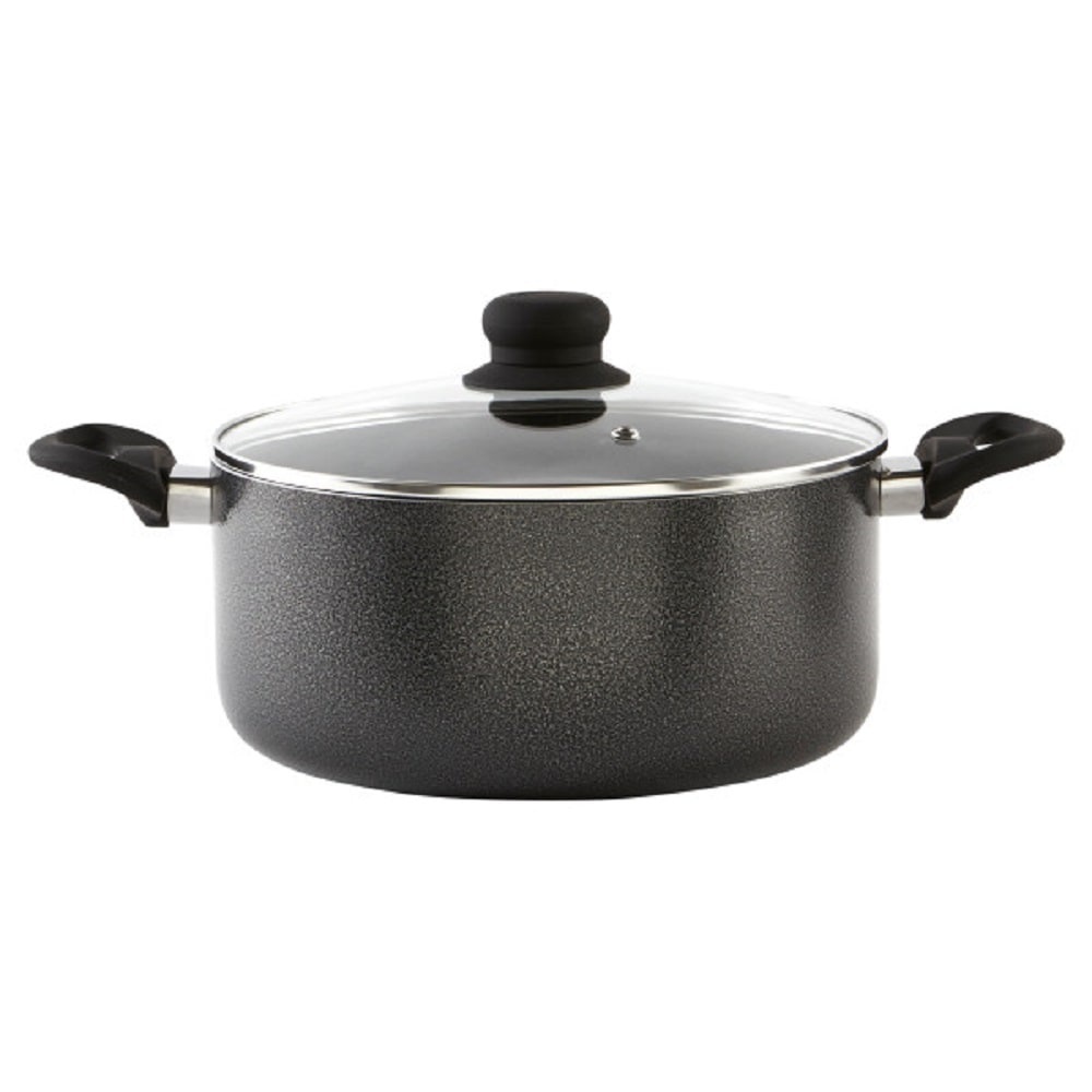 slide 1 of 1, IMUSA Hammertone Stock Pot - Gray, 6 qt